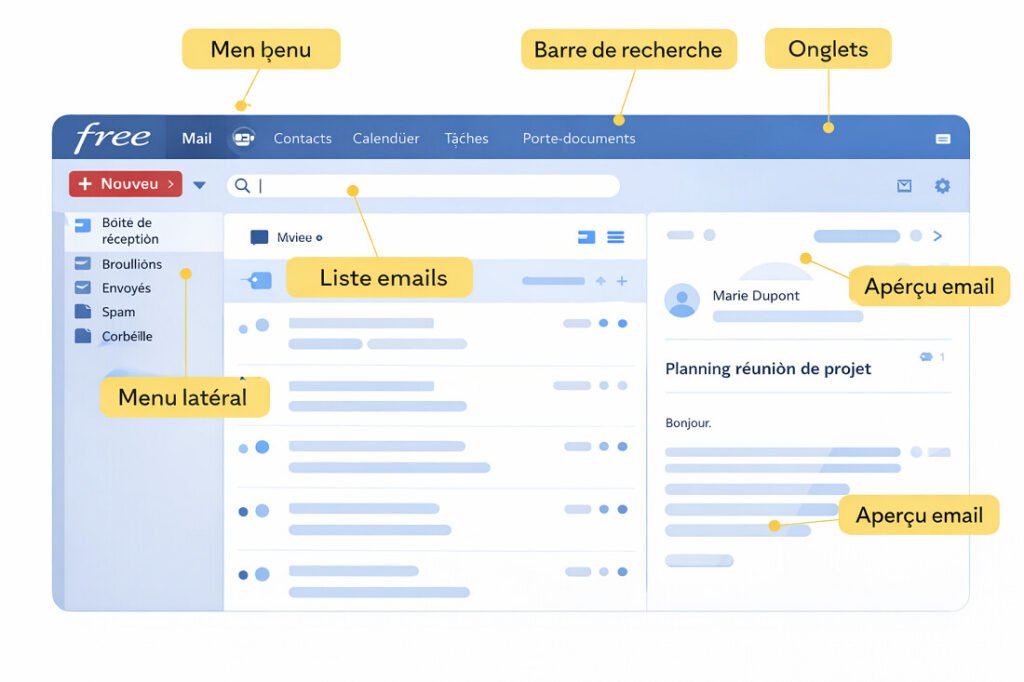 Découverte de l’interface Zimbra